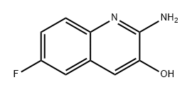 3-Quinolinol, 2-amino-6-fluoro- Struktur