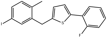 Thiophene, 2-(2-fluorophenyl)-5-[(5-iodo-2-methylphenyl)methyl]-