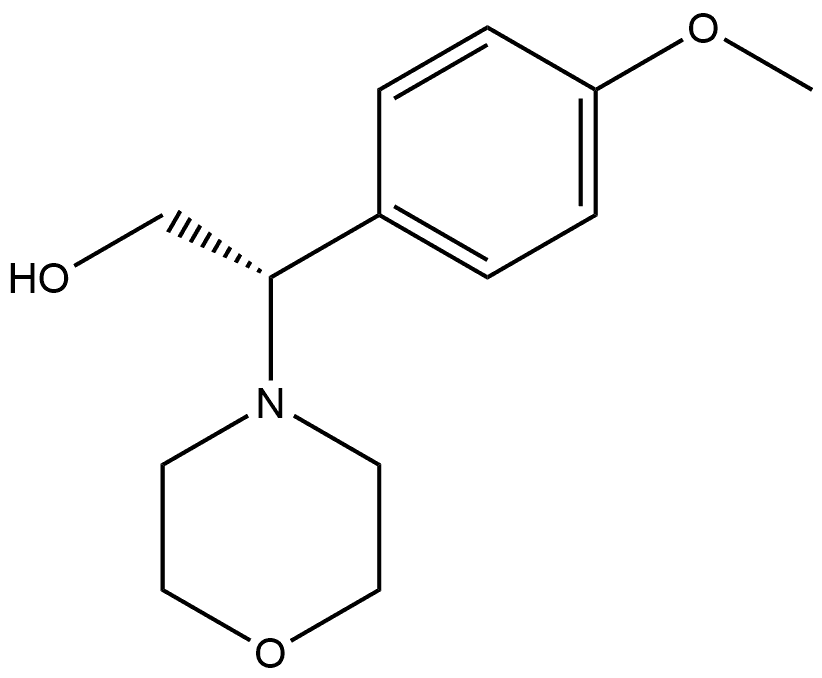 (βS)-β-(4-Methoxyphenyl)-4-morpholineethanol Struktur