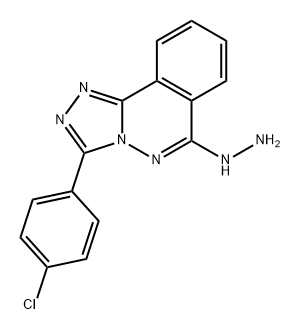 1,2,4-Triazolo[3,4-a]phthalazine, 3-(4-chlorophenyl)-6-hydrazinyl- Struktur