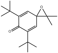 1-Oxaspiro[2.5]octa-4,7-dien-6-one, 5,7-bis(1,1-dimethylethyl)-2,2-dimethyl- Struktur