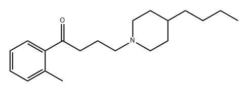 1-Butanone, 4-(4-butyl-1-piperidinyl)-1-(2-methylphenyl)- Struktur