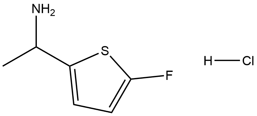 1-(5-fluorothiophen-2-yl)ethan-1-amine hydrochloride Struktur