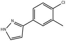 3-(4-chloro-3-methyl-phenyl)-1H-pyrazole Struktur