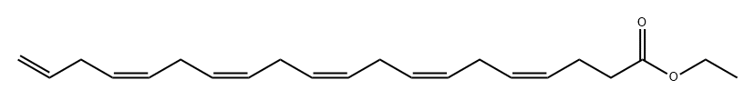 4,7,10,13,16,19-Eicosahexaenoic acid, ethyl ester, (4Z,7Z,10Z,13Z,16Z)- Struktur