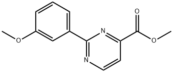 Methyl 2-(3-methoxyphenyl)-4-pyrimidinecarboxylate Struktur