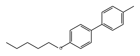 1,1'-Biphenyl, 4-methyl-4'-(pentyloxy)- Struktur