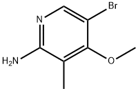 2-Pyridinamine, 5-bromo-4-methoxy-3-methyl- Struktur