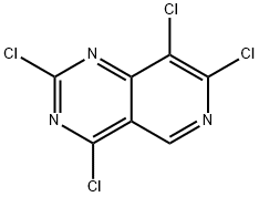 Pyrido[4,3-d]pyrimidine, 2,4,7,8-tetrachloro- Struktur