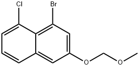 Naphthalene, 1-bromo-8-chloro-3-(methoxymethoxy)- Struktur