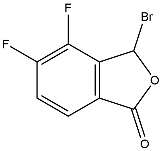 3-bromo-4,5-difluoroisobenzofuran-1(3H)-one Struktur