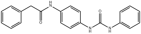 Benzeneacetamide, N-[4-[[(phenylamino)carbonyl]amino]phenyl]- Structure