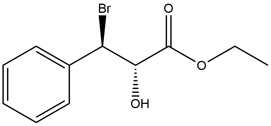 Benzenepropanoic acid, β-bromo-α-hydroxy-, ethyl ester, (αS,βR)-