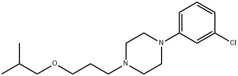 Piperazine, 1-(3-chlorophenyl)-4-[3-(2-methylpropoxy)propyl]- Struktur