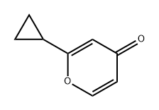 4H-Pyran-4-one, 2-cyclopropyl- Struktur