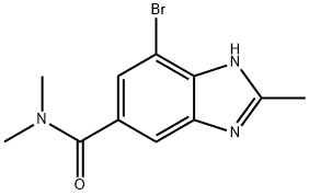 1H-Benzimidazole-5-carboxamide, 7-bromo-N,N,2-trimethyl- Struktur