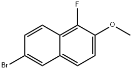 Naphthalene, 6-bromo-1-fluoro-2-methoxy- Struktur