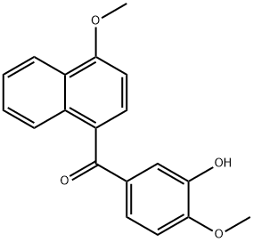 Methanone, (3-hydroxy-4-methoxyphenyl)(4-methoxy-1-naphthalenyl)- Struktur