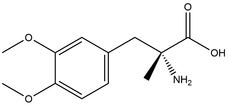 D-Tyrosine, 3-methoxy-O,α-dimethyl- Struktur