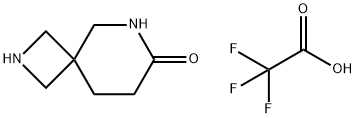 2,6-Diazaspiro[3.5]nonan-7-one, 2,2,2-trifluoroacetate (1:1) Struktur