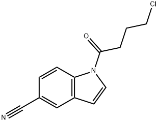 1H-Indole-5-carbonitrile, 1-(4-chloro-1-oxobutyl)- Struktur