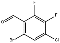 6-Bromo-4-chloro-2,3-difluorobenzaldehyde Struktur