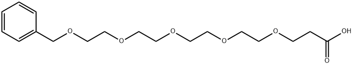 4,7,10,13,16-Pentaoxaheptadecanoic acid, 17-phenyl- Struktur