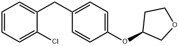 Furan, 3-[4-[(2-chlorophenyl)methyl]phenoxy]tetrahydro-, (3S)- Struktur