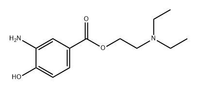 Benzoic acid, 3-amino-4-hydroxy-, 2-(diethylamino)ethyl ester Struktur