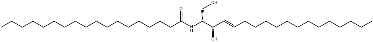 C18 D-threo Ceramide (d18:1/18:0) Struktur