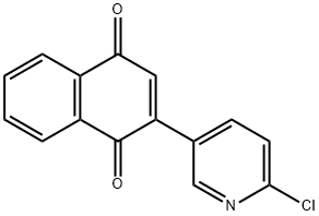 1,4-Naphthalenedione, 2-(6-chloro-3-pyridinyl)- Struktur