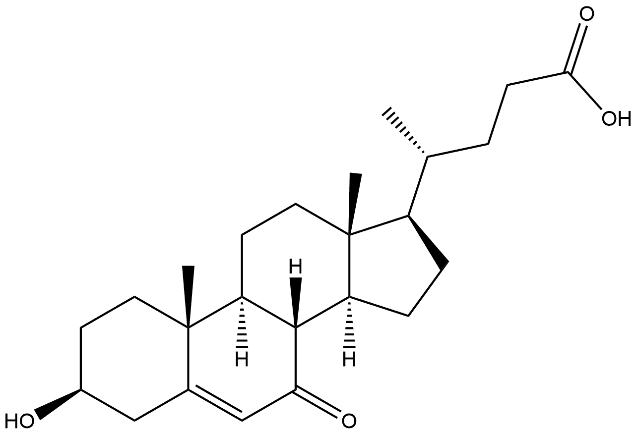 3β-OH-7-Oxocholenic Acid Struktur