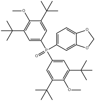 Phosphine oxide, 1,3-benzodioxol-5-ylbis[3,5-bis(1,1-dimethylethyl)-4-methoxyphenyl]- Struktur