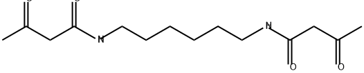 BUTANAMIDE, N,N'-1,6-HEXANEDIYLBIS[3-OXO- Struktur