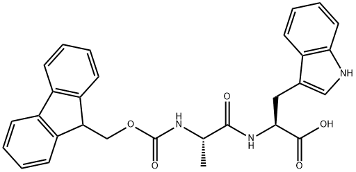 L-Tryptophan, N-[(9H-fluoren-9-ylmethoxy)carbonyl]-L-alanyl- (9CI) Struktur