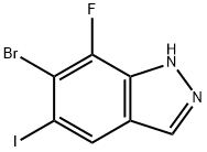 1H-Indazole, 6-bromo-7-fluoro-5-iodo-|6-溴-7-氟-5-碘-1H-吲唑