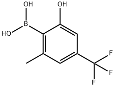 Boronic acid, B-[2-hydroxy-6-methyl-4-(trifluoromethyl)phenyl]- Struktur