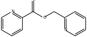 2-Pyridinecarboxylic acid, 2-pyridinylmethyl ester Struktur