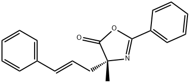 5(4H)-Oxazolone, 4-methyl-2-phenyl-4-[(2E)-3-phenyl-2-propen-1-yl]-, (4R)-