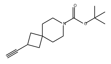 7-Azaspiro[3.5]nonane-7-carboxylic acid, 2-ethynyl-, 1,1-dimethylethyl ester Struktur