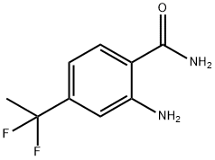 Benzamide, 2-amino-4-(1,1-difluoroethyl)- Struktur