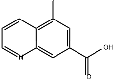 7-Quinolinecarboxylic acid, 5-fluoro- Struktur