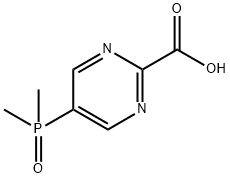 2-Pyrimidinecarboxylic acid, 5-(dimethylphosphinyl)- Struktur