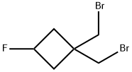 Cyclobutane, 1,1-bis(bromomethyl)-3-fluoro- Struktur