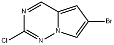 6-bromo-2-cloro pyrrolo[2,1-f][1,2,4]triazin Struktur