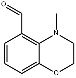 2H-1,4-Benzoxazine-5-carboxaldehyde, 3,4-dihydro-4-methyl- Struktur