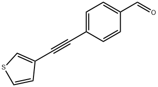 Benzaldehyde, 4-[2-(3-thienyl)ethynyl]- Struktur