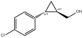 Cyclopropanemethanol, 2-(4-chlorophenyl)-, (1R,2R)-rel- Struktur