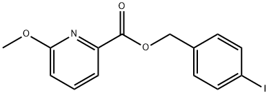 (4-Iodophenyl)methyl 6-methoxy-2-pyridinecarboxylate Struktur