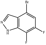 1H-Indazole, 4-bromo-6,7-difluoro- Struktur